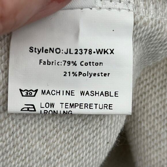 Fashion Heather Gray Funnel Neck Short Sleeve Oversized Capelet Top Large - Picture 6 of 9